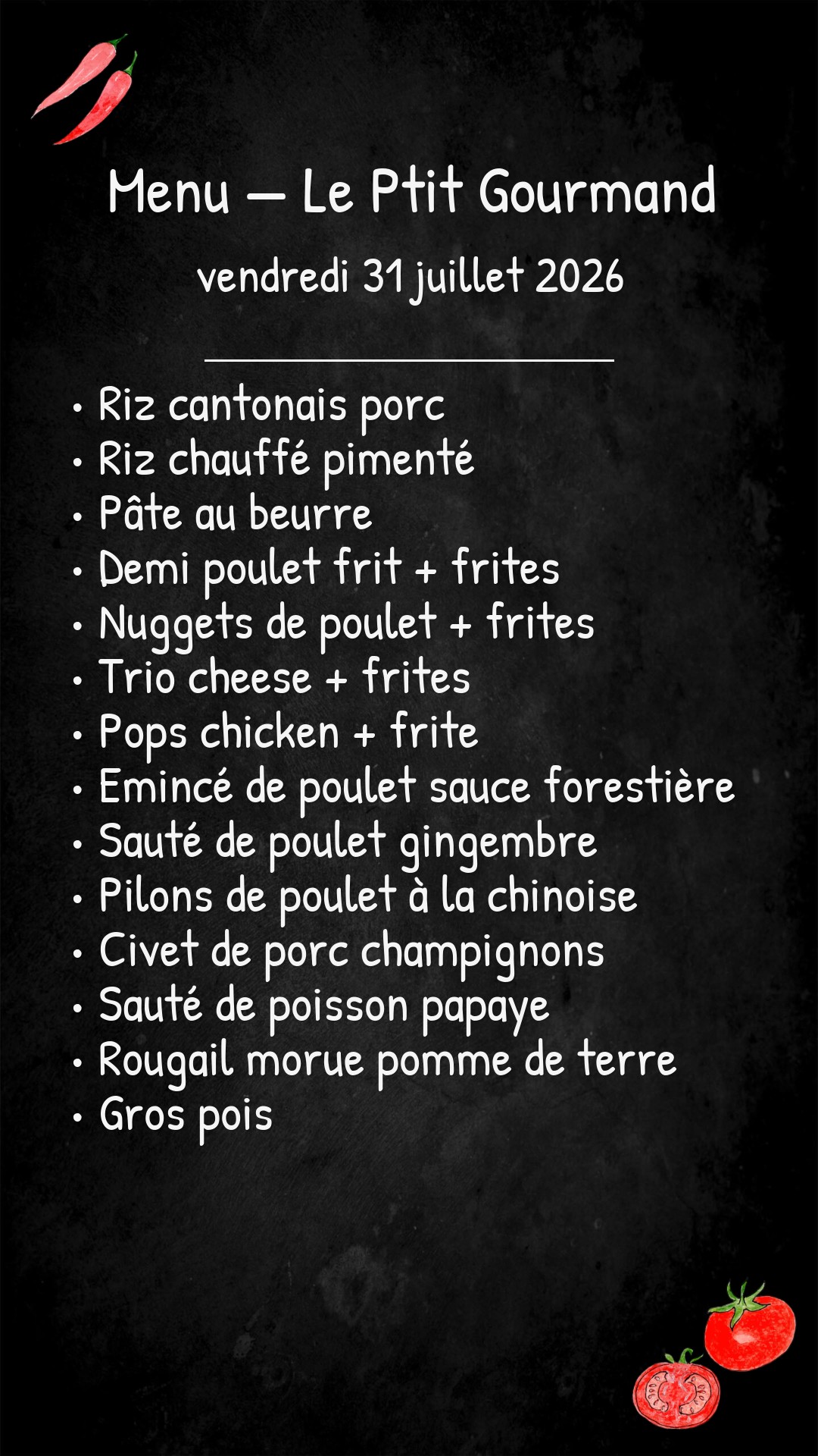 -Vendredi 31 Juillet 2026-