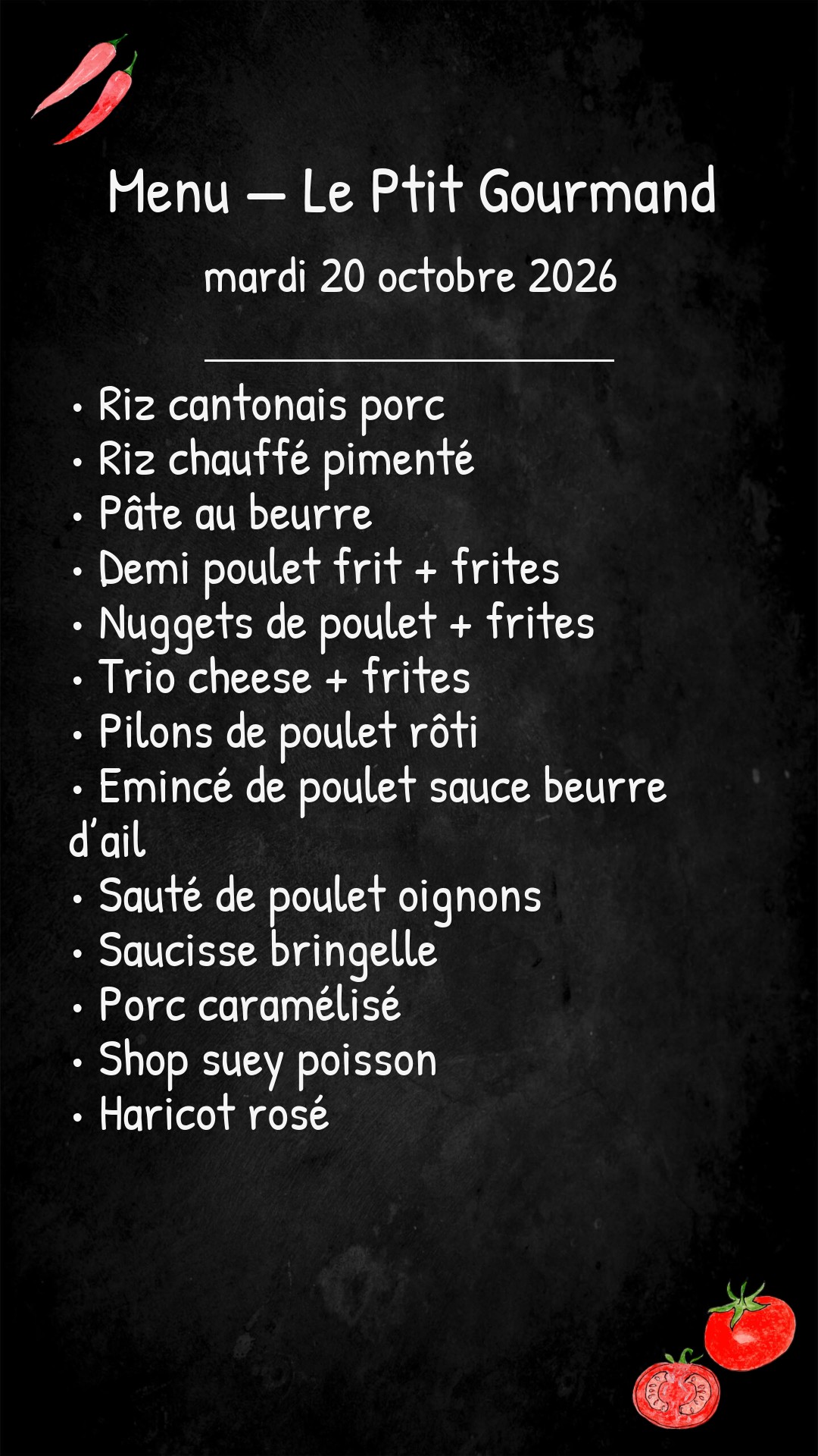 -Mardi 20 Octobre 2026-