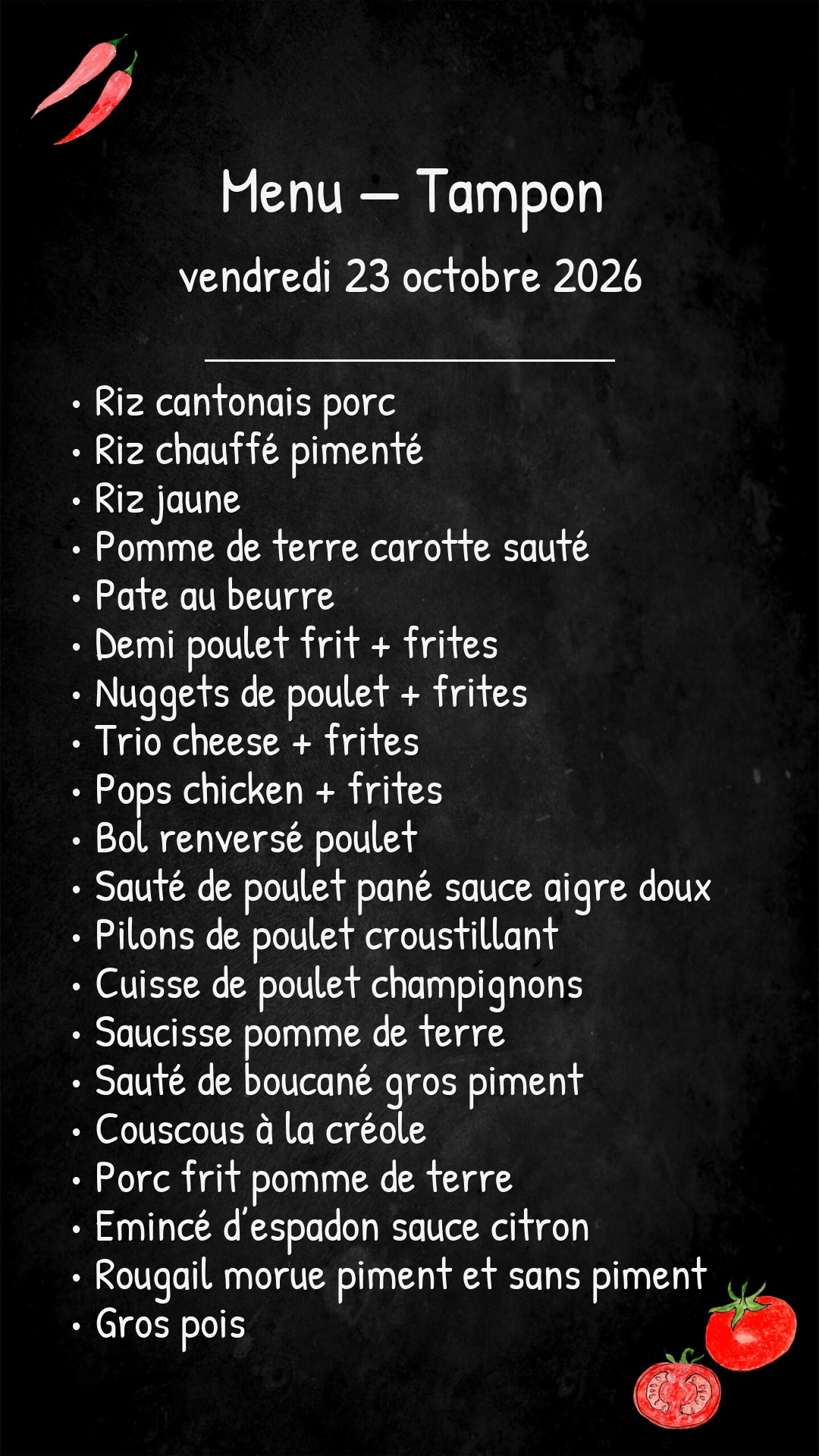 -Vendredi 23 Octobre 2026-