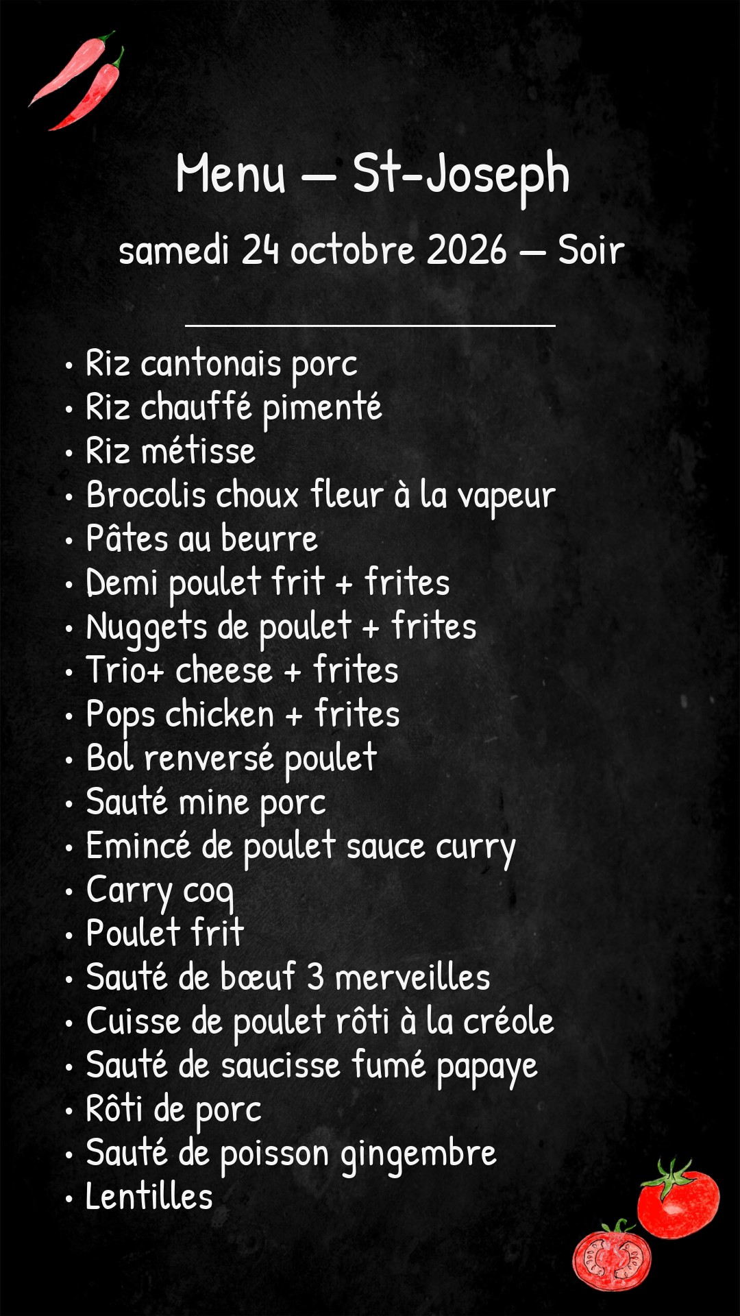 -Samedi 24 Octobre 2026-SOIR