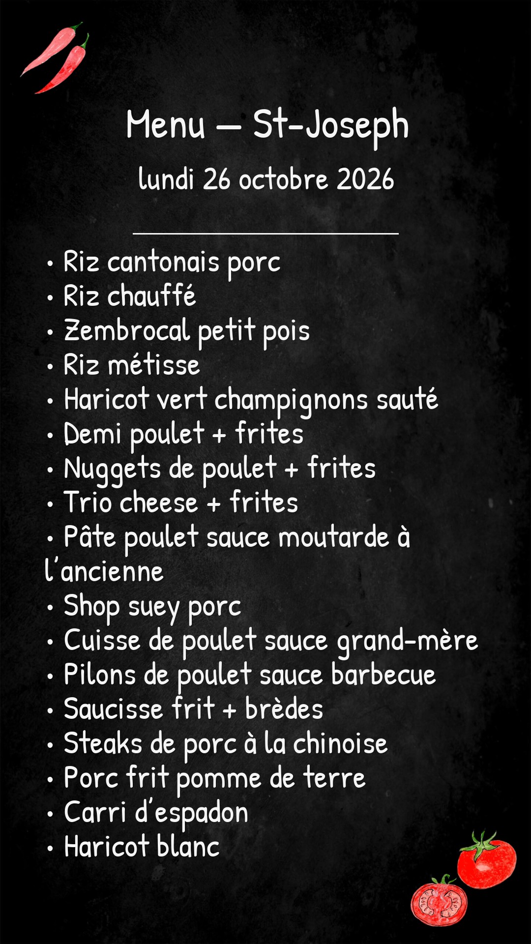 -Lundi 26 Octobre 2026-