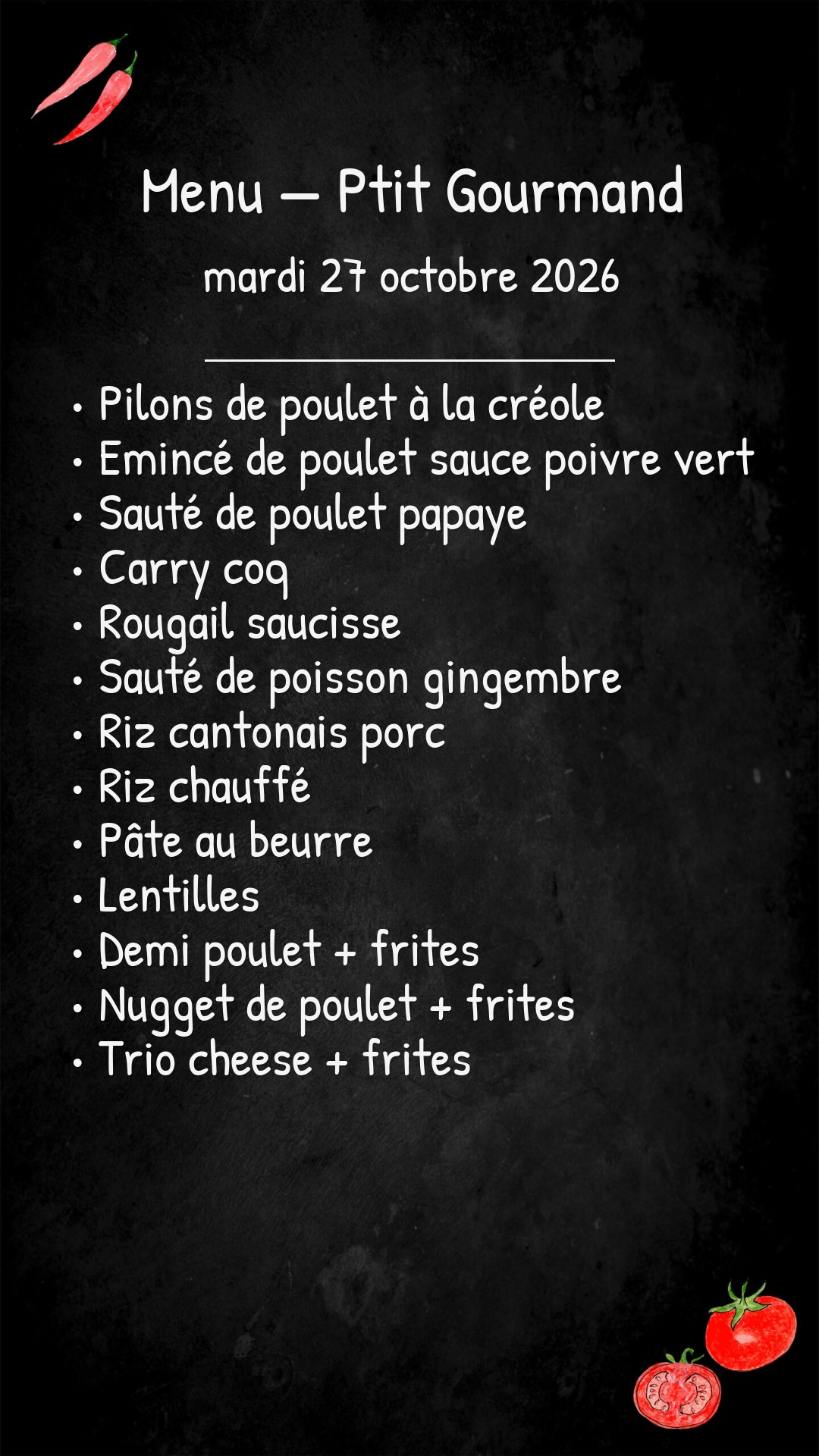 Ptit Gourmand – 27/10/2026