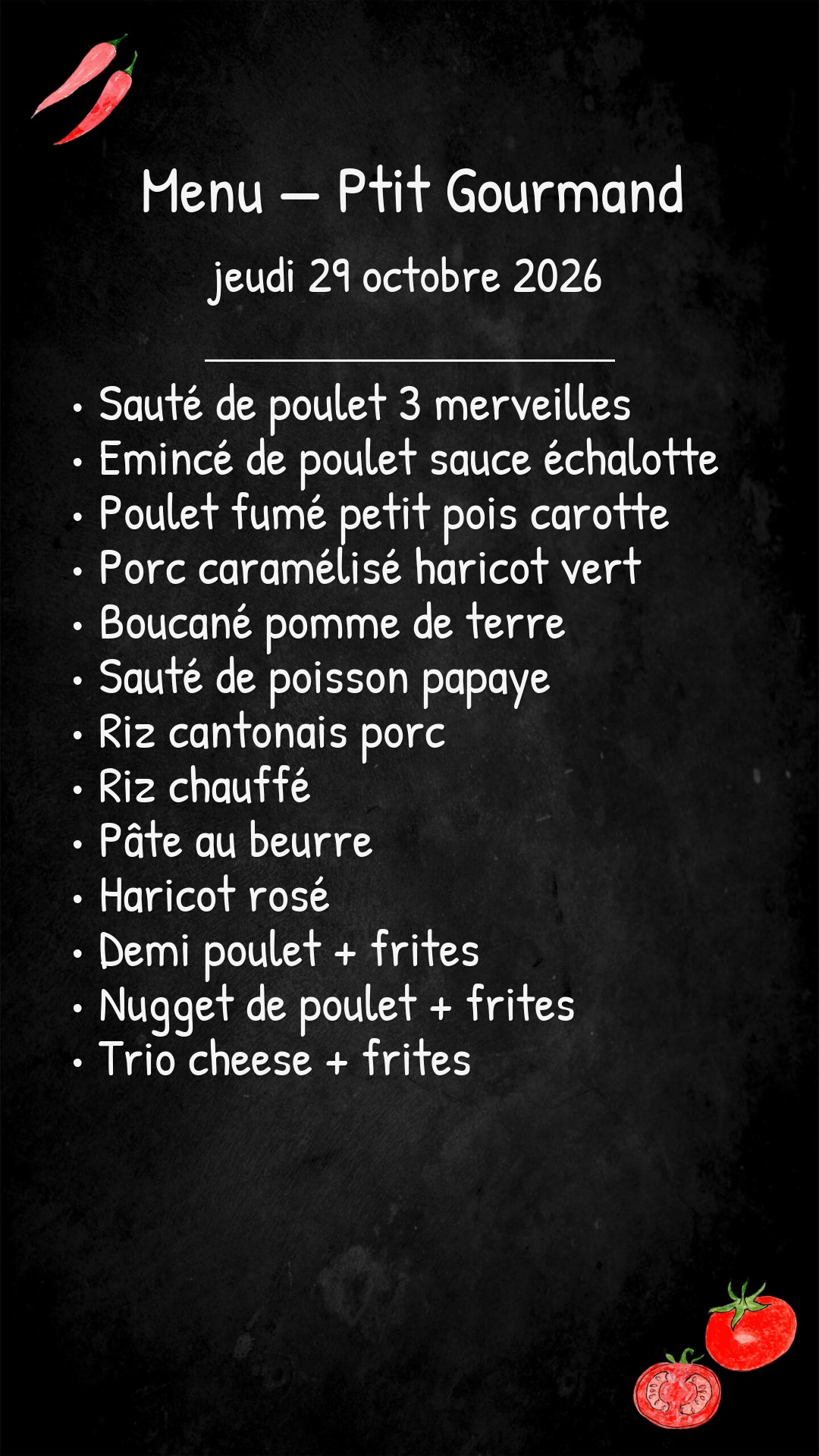 Ptit Gourmand – jeudi – 29/10/2026